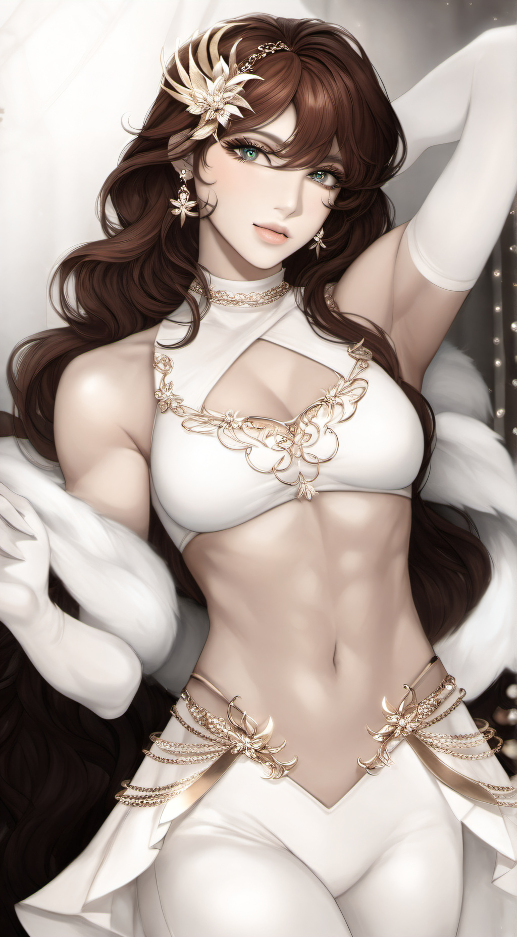 ai character: Dahlia background