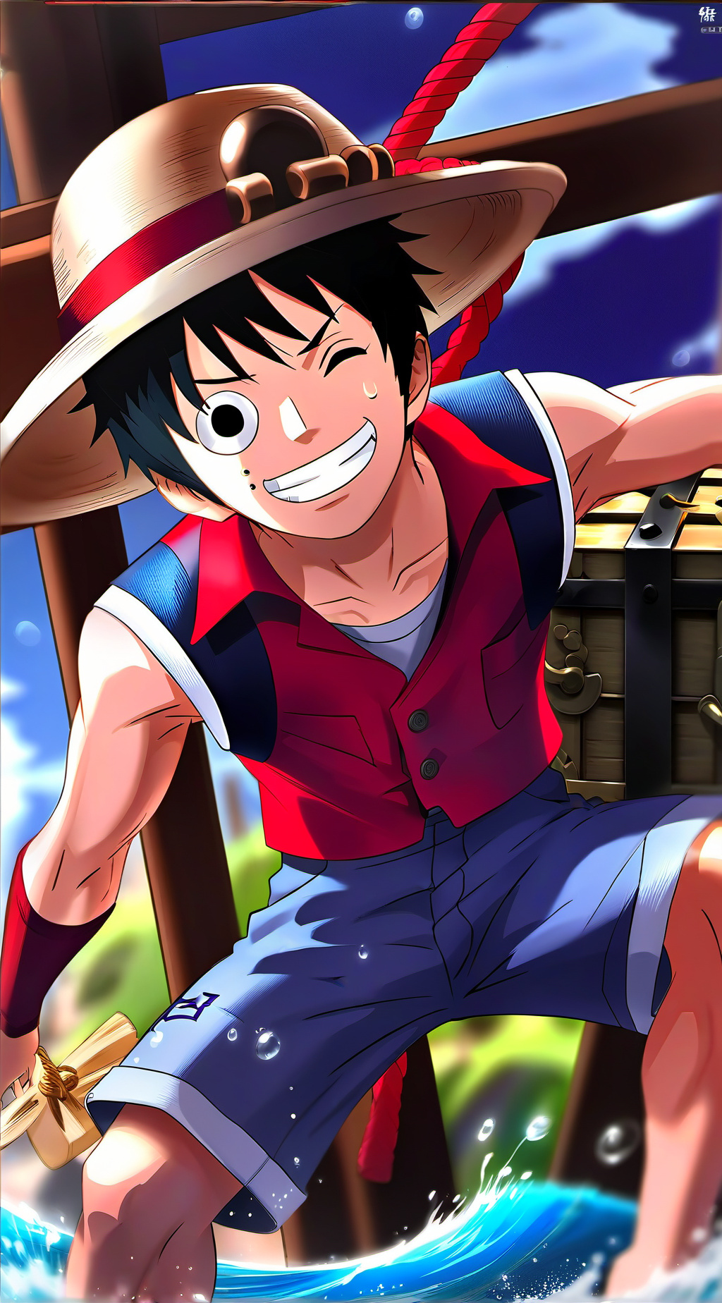 ai character: Monkey D. Luffy background