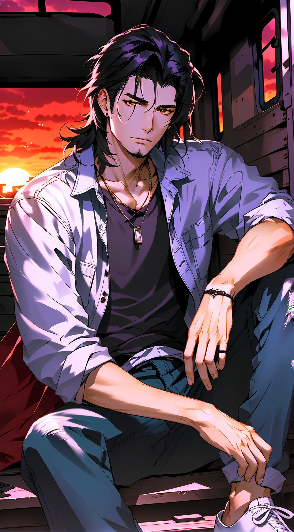 ai character: Grayer background
