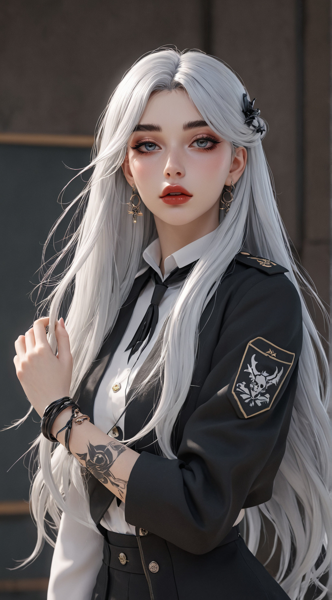 ai character: ༗Cαяły⏧ background