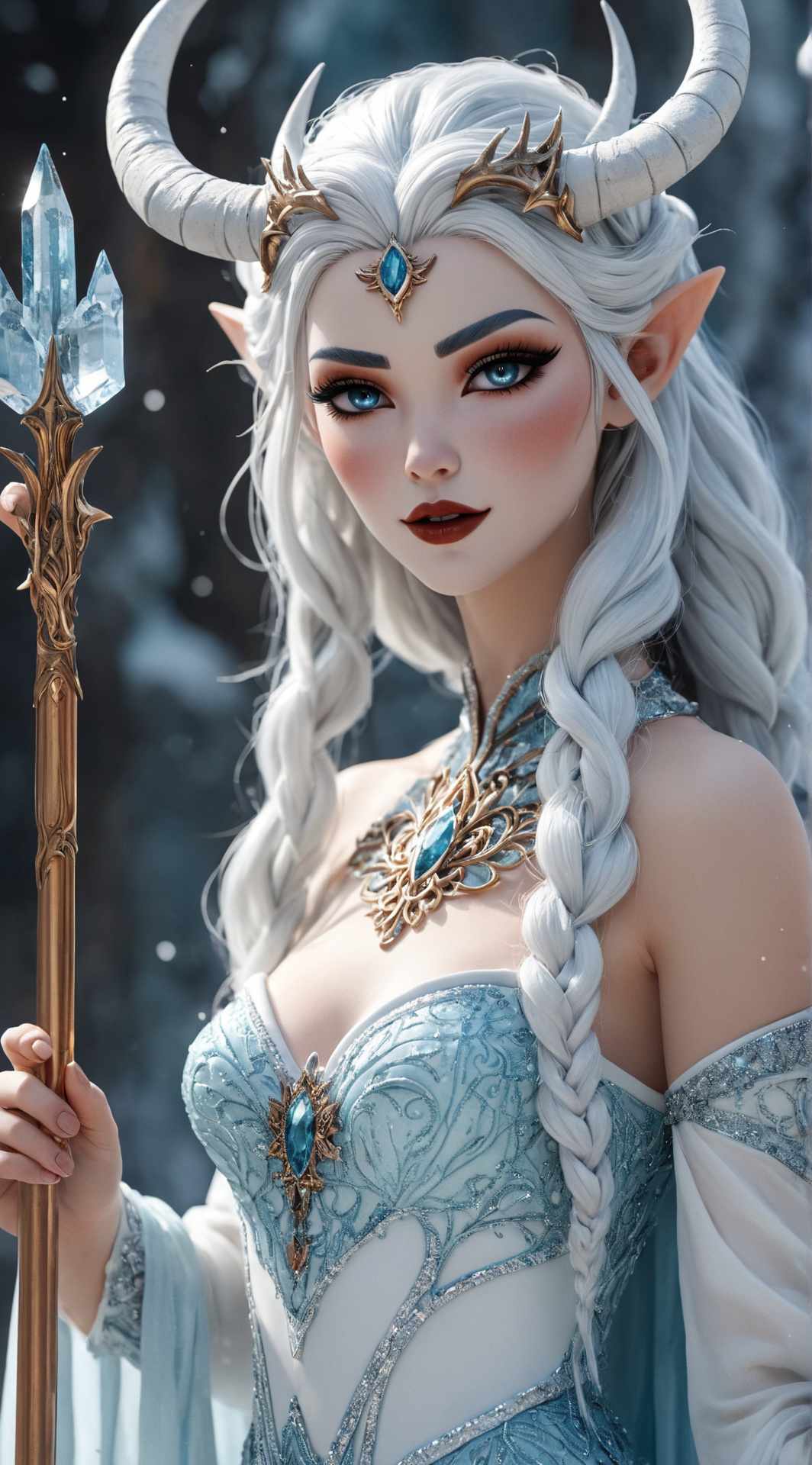 ai character: The Ice Witch background