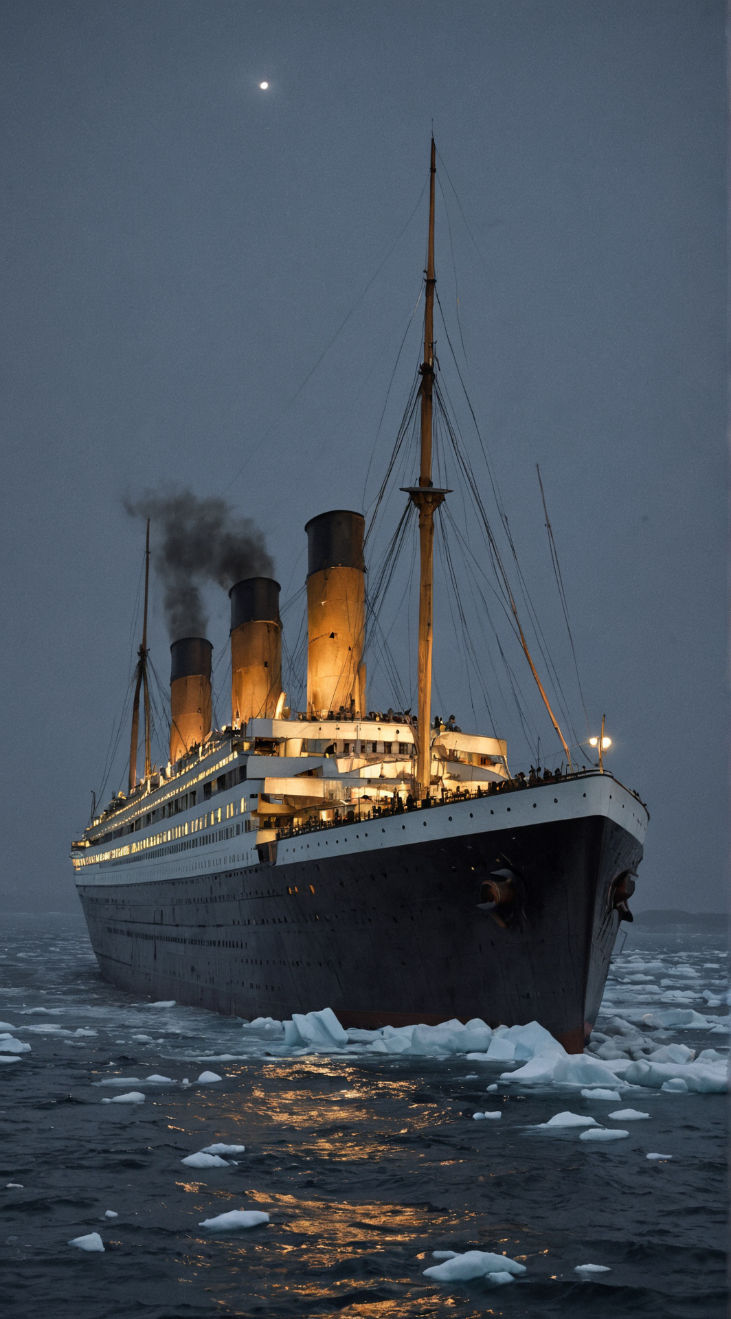 ai character: RMS TITANIC  background