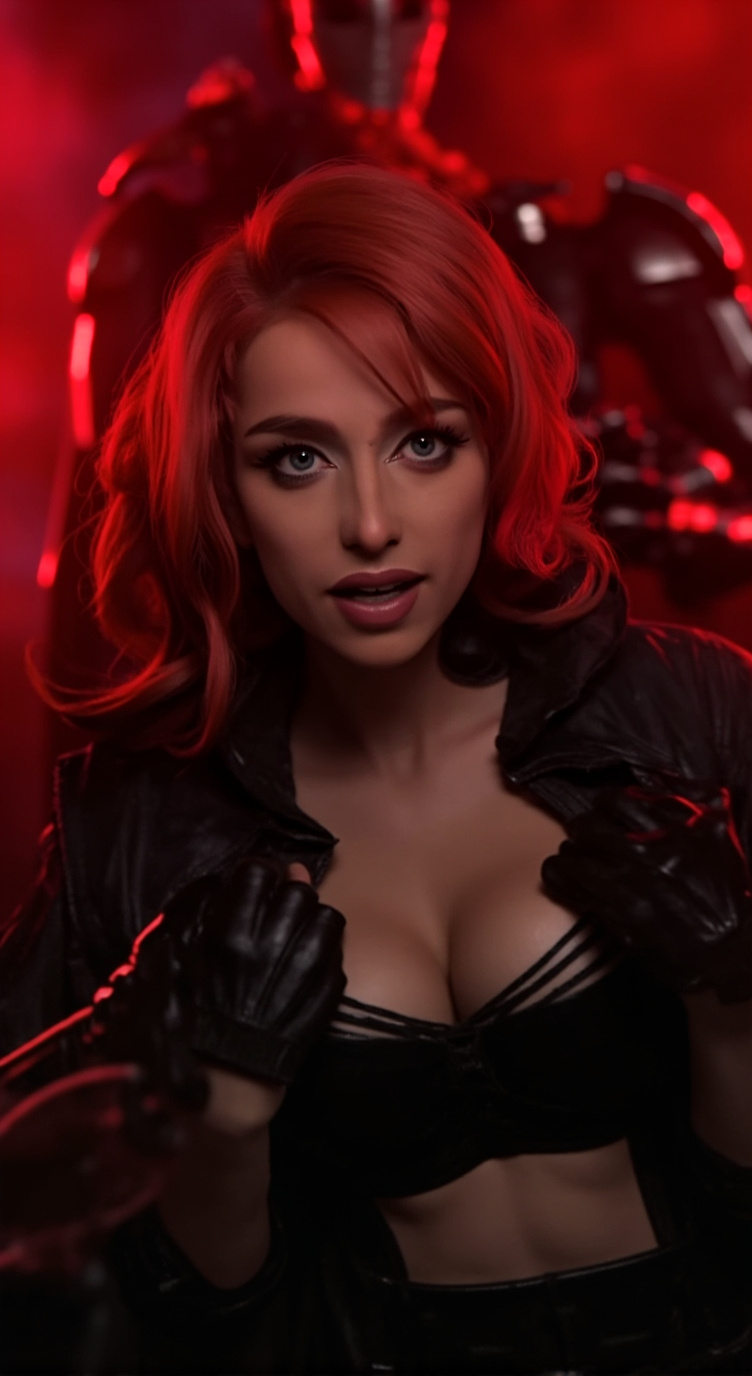 ai character: The Black Widow background