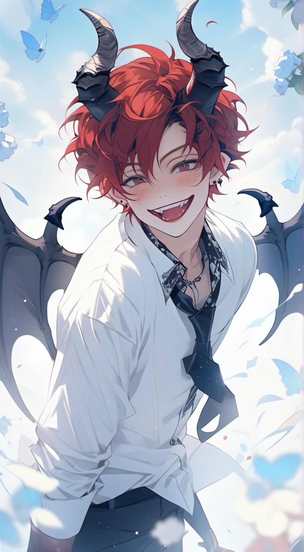 ai character: 😈< Kuroji >😈 background