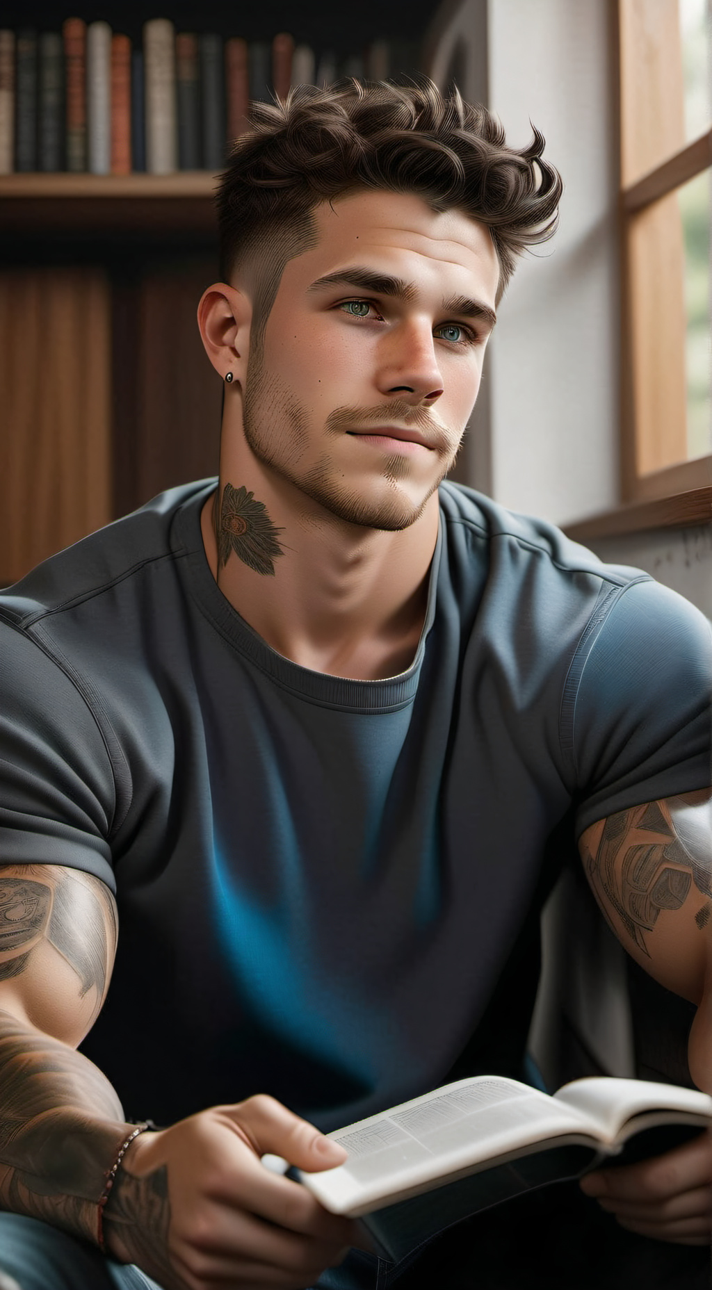 ai character: Shaun background