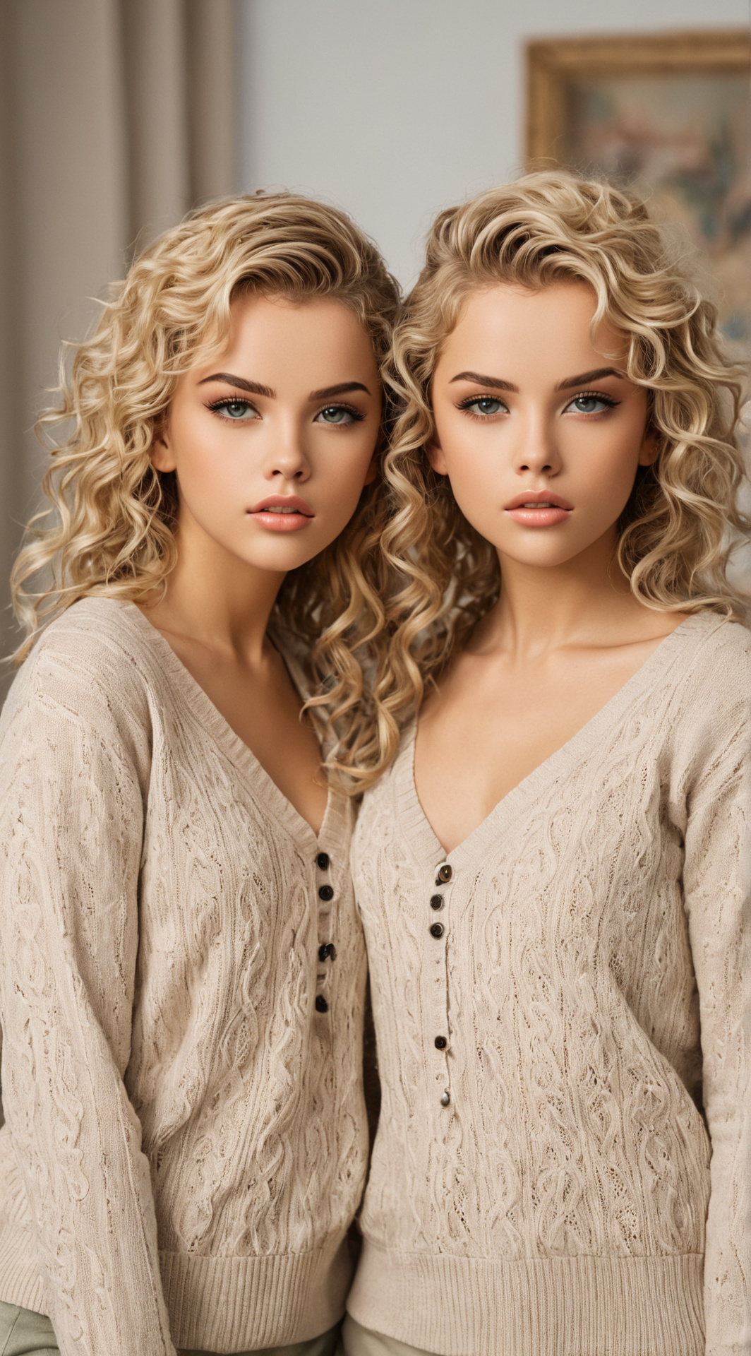 ai character: Sasha and Marsha  background