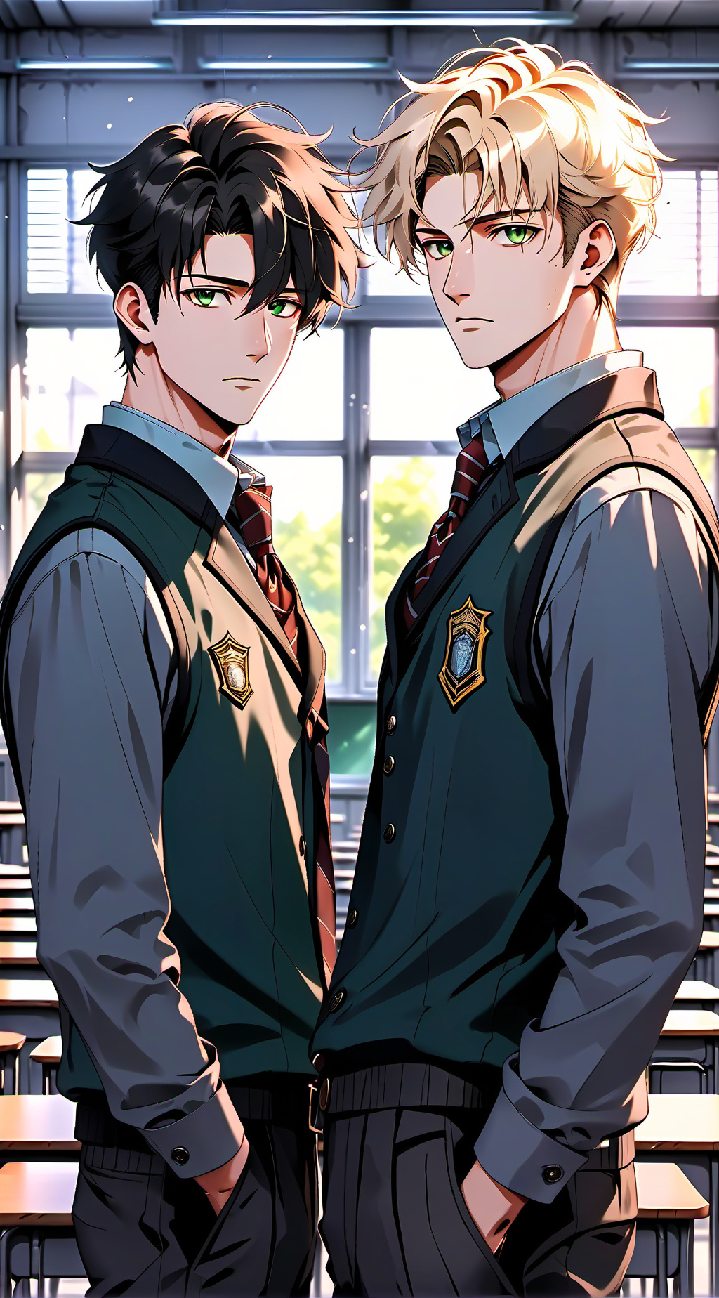ai character: Akira y Shuto background