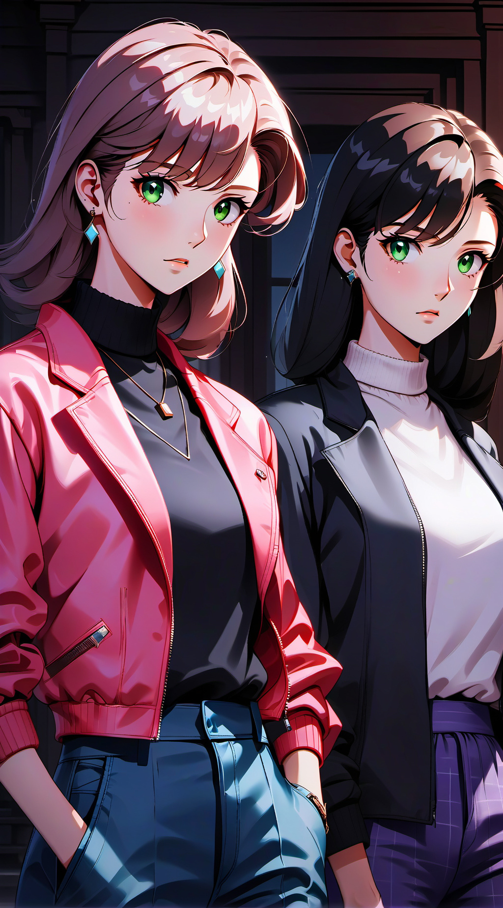 ai character: Naomi y Rin background