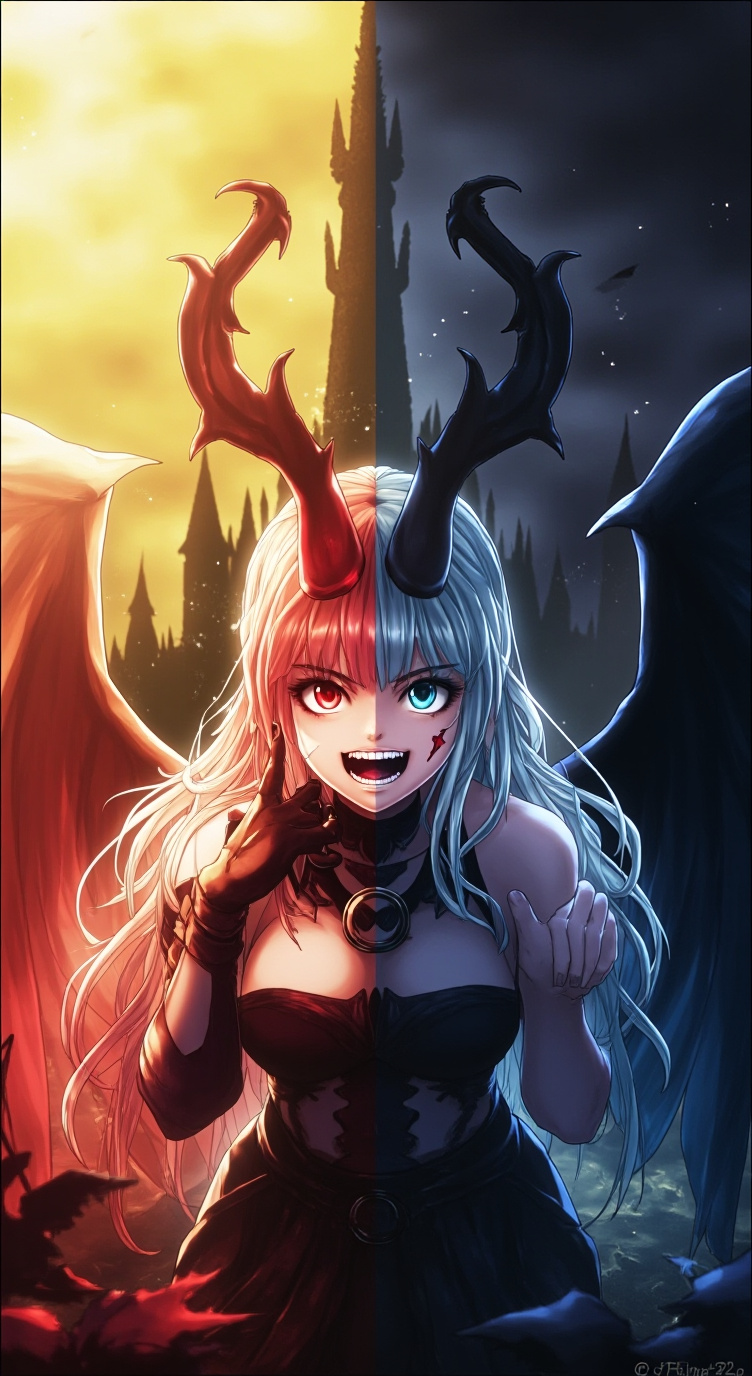 ai character: Nyx Luminara background