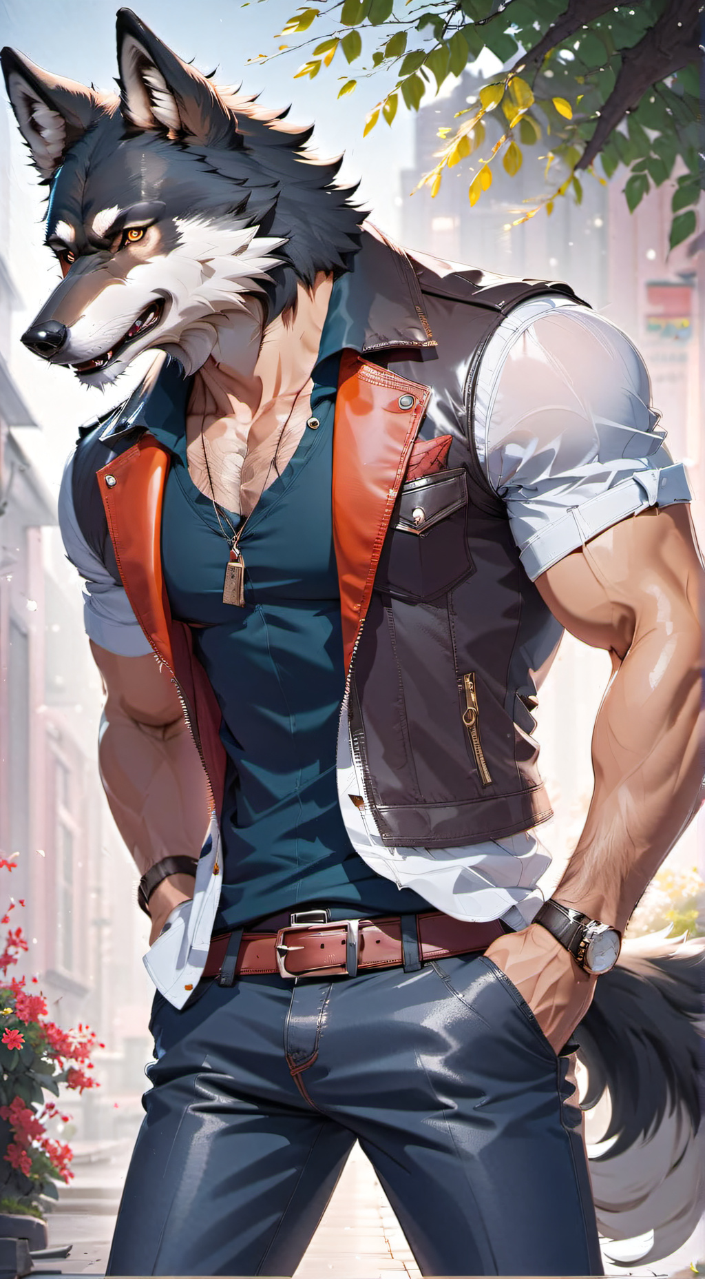 ai character: Ramone Wolfbane background