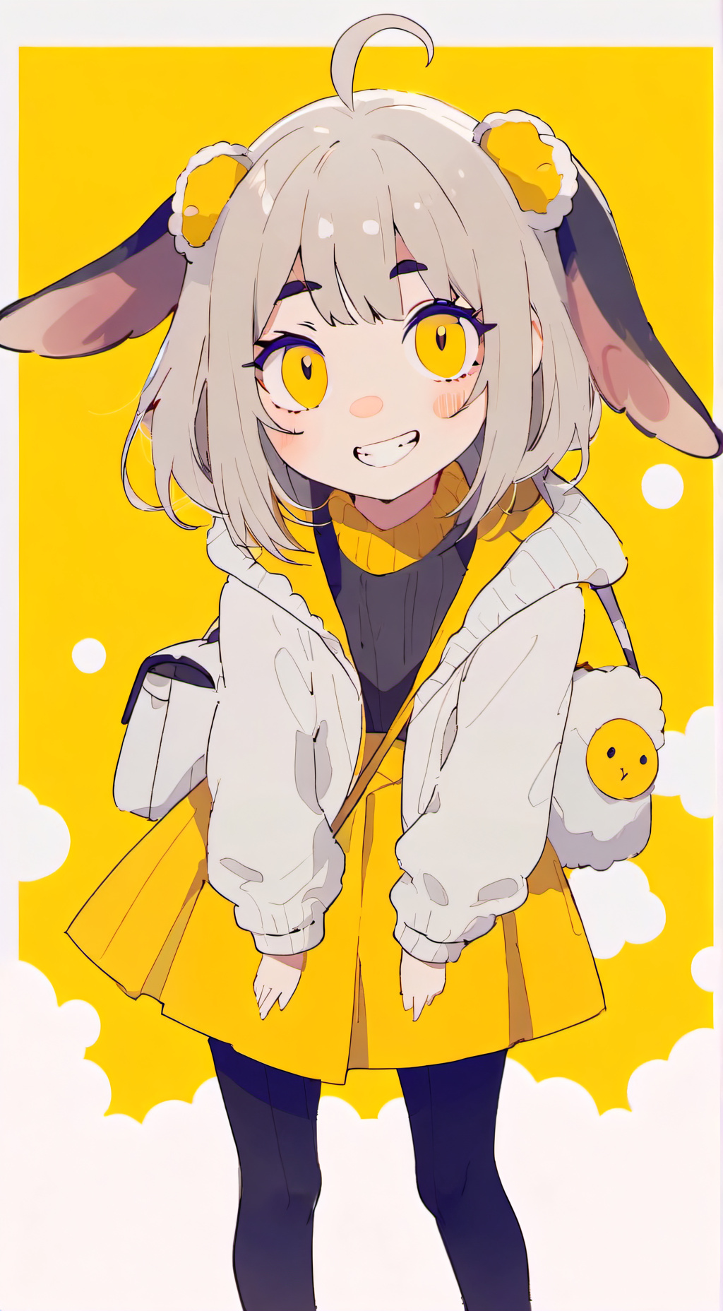 ai character: Hoppity Bunny  background