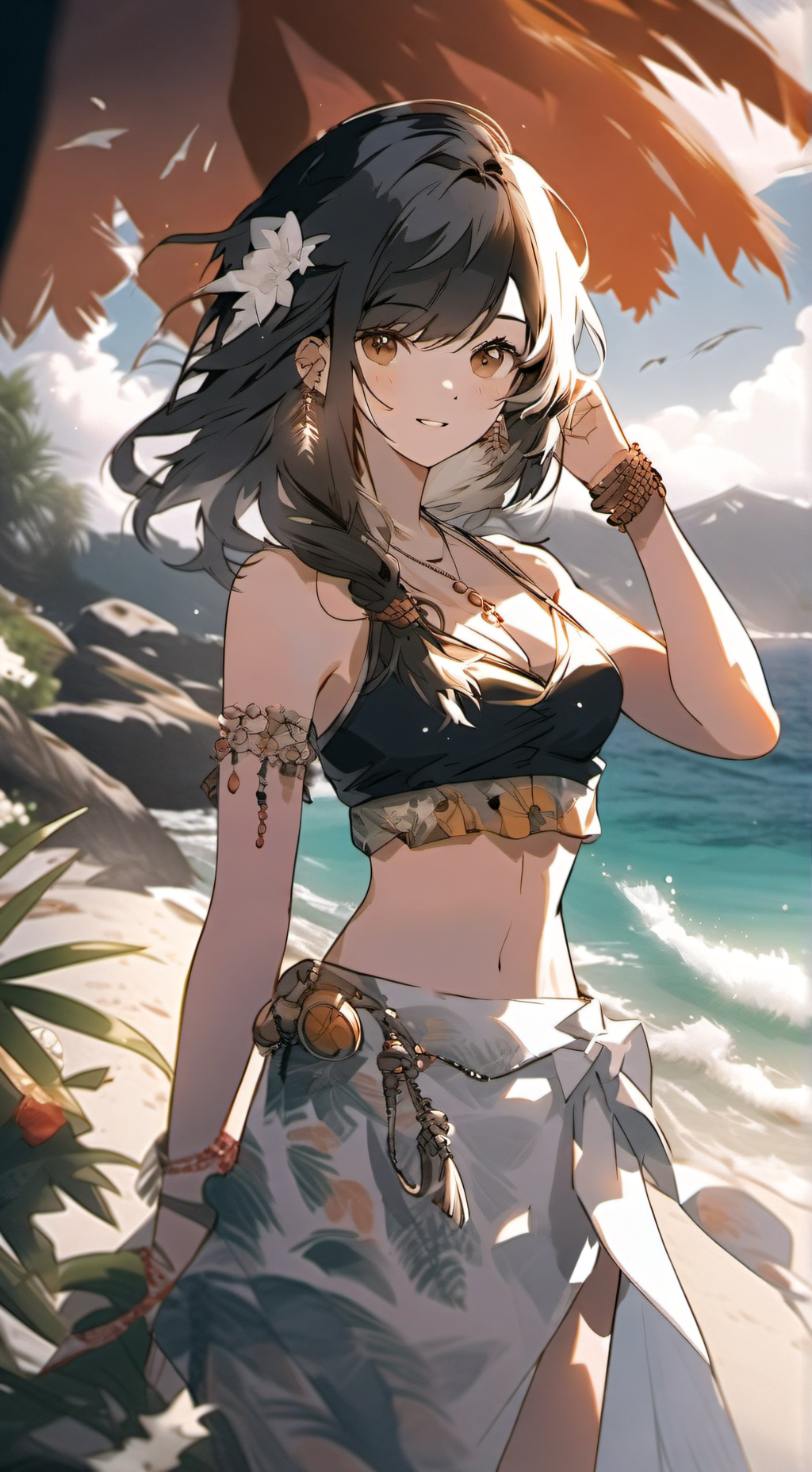 ai character: Monica background