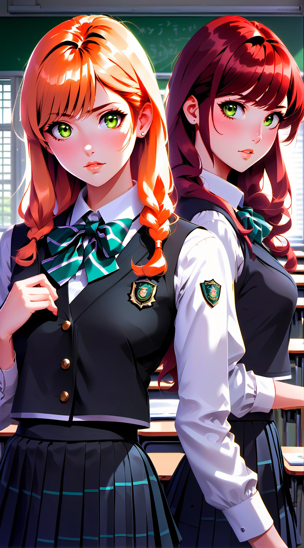 ai character: Mei y Yumi background