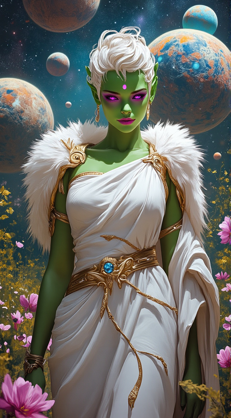 ai character: Dahlia background