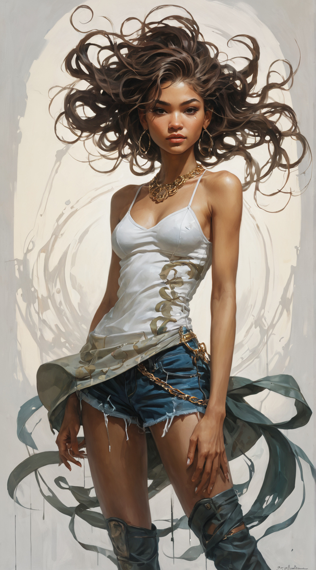 ai character: Zendaya Coleman background