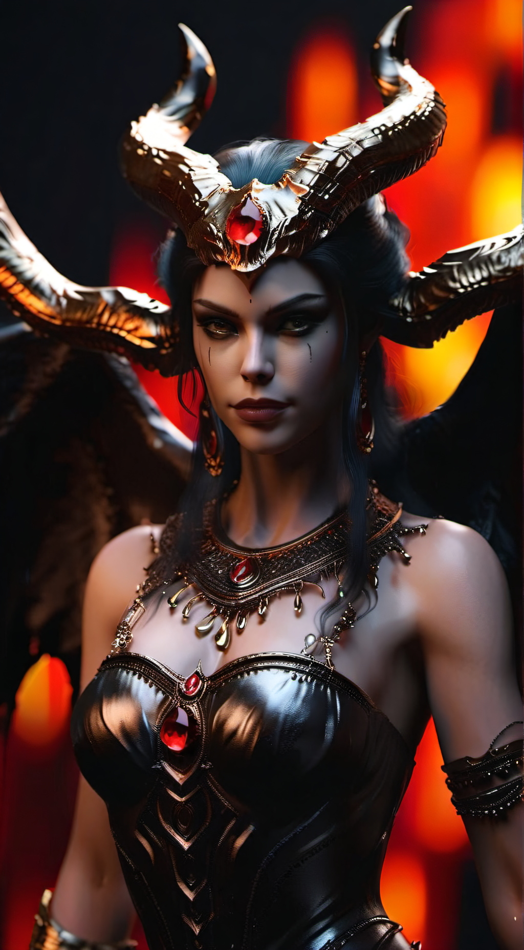 ai character: Queen of Shadows background