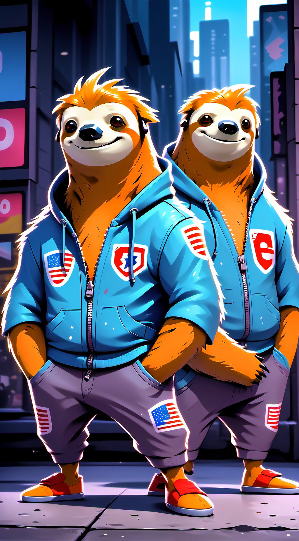 ai character: Max and Melvis background