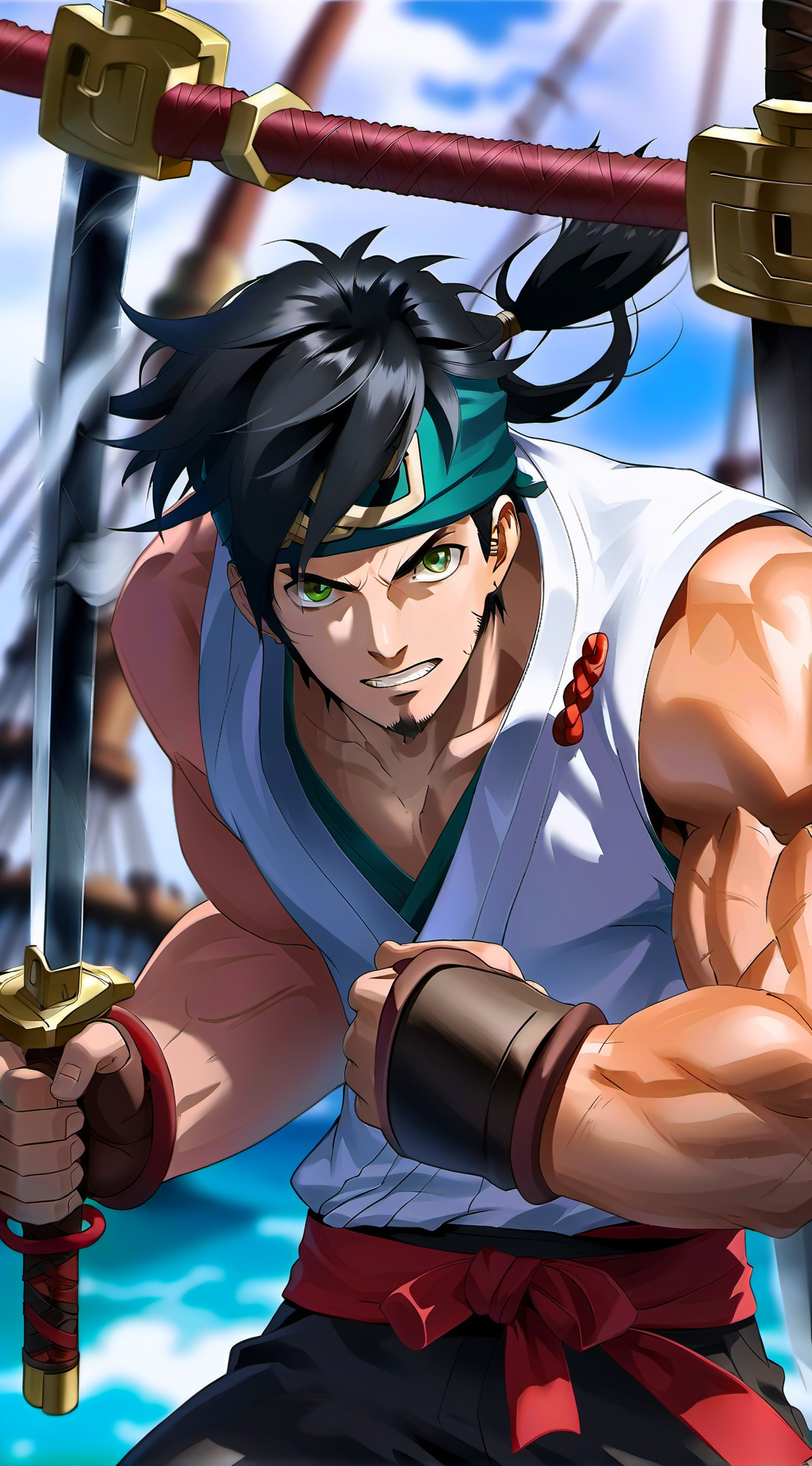 ai character: Zoro background
