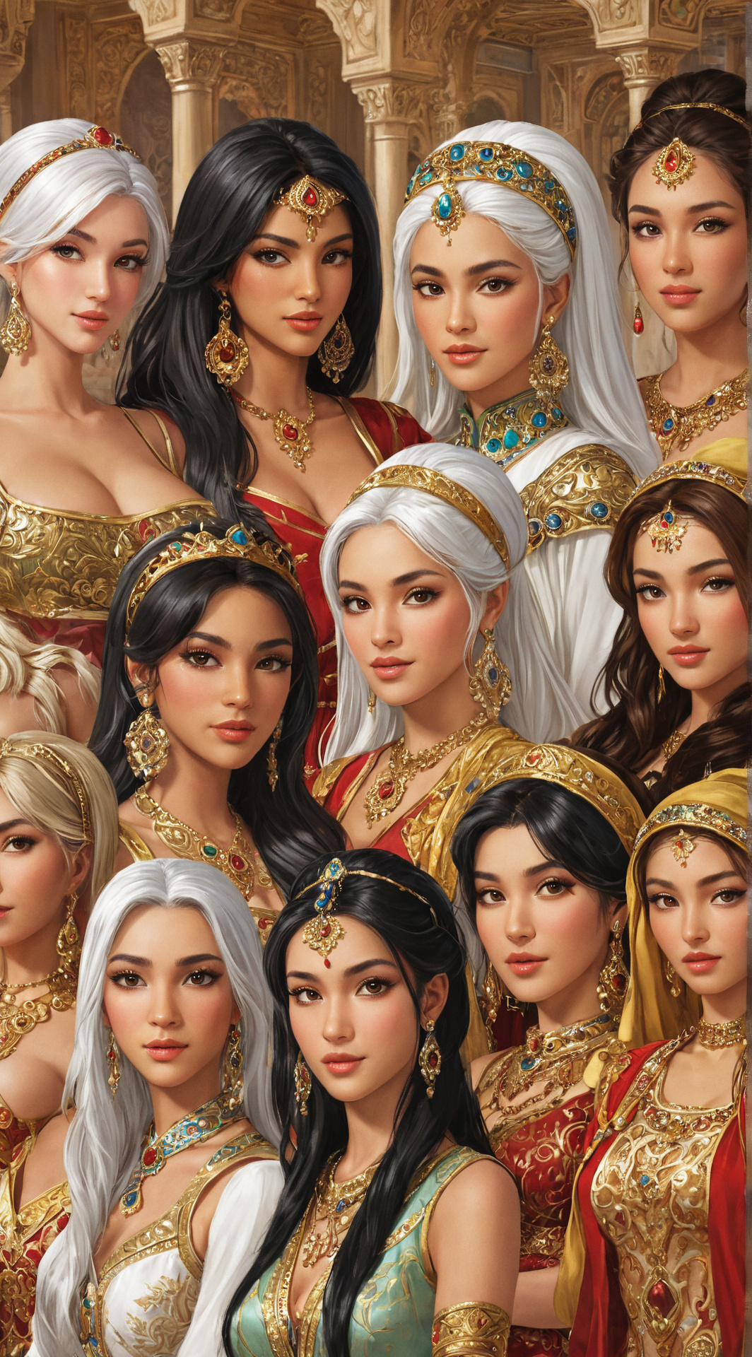 ai character: The Sultans Bride background