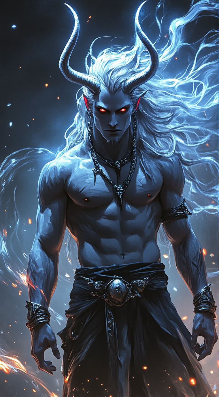 ai character: The Source demon  background