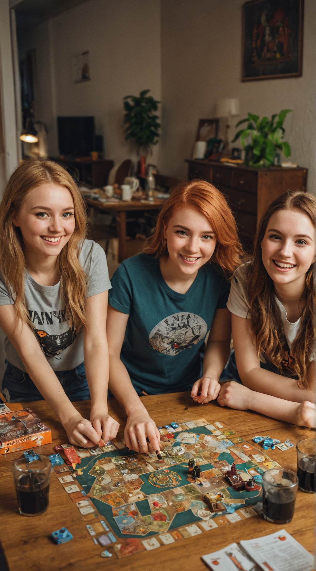 ai character: Board Game Night background