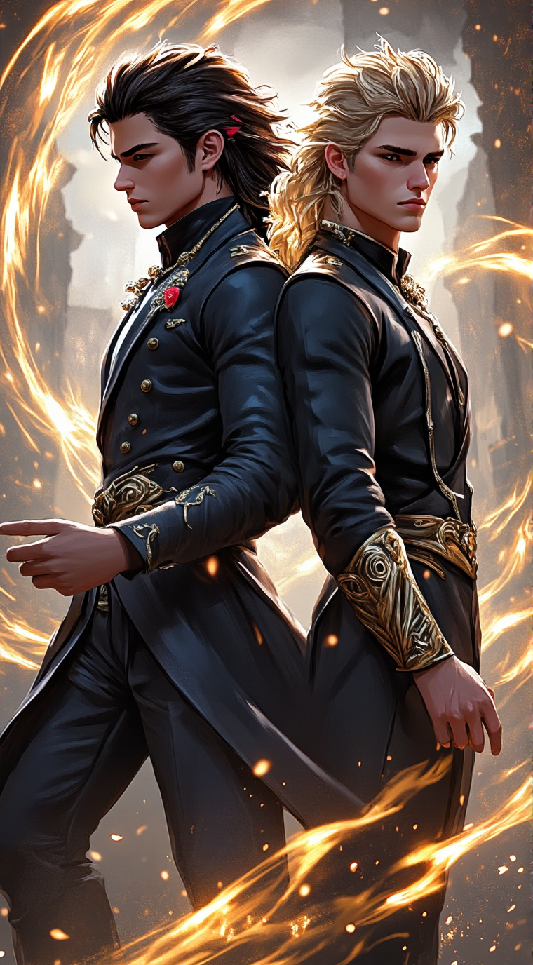 ai character: Xander and Hunter background