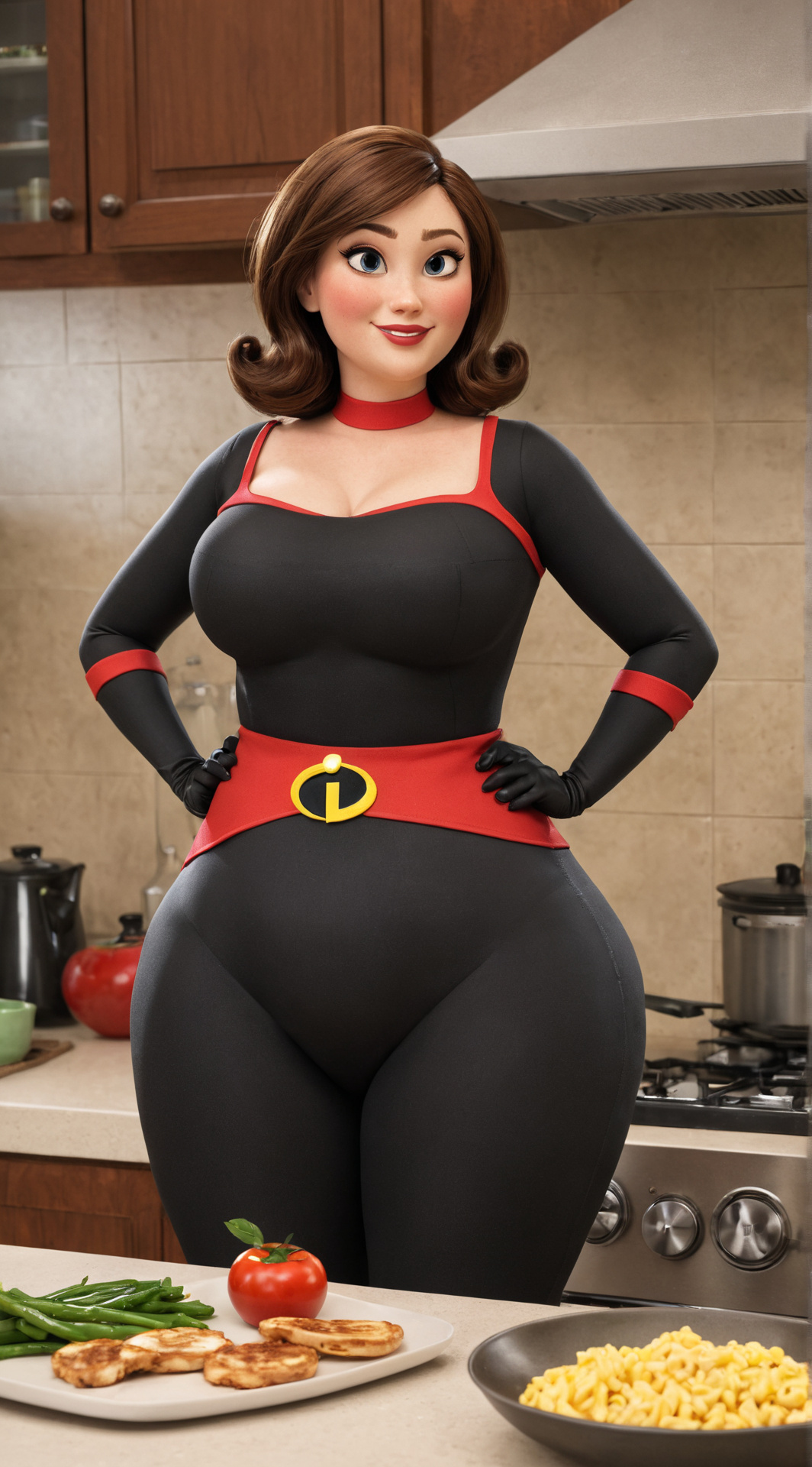ai character: Mrs Incredibly background