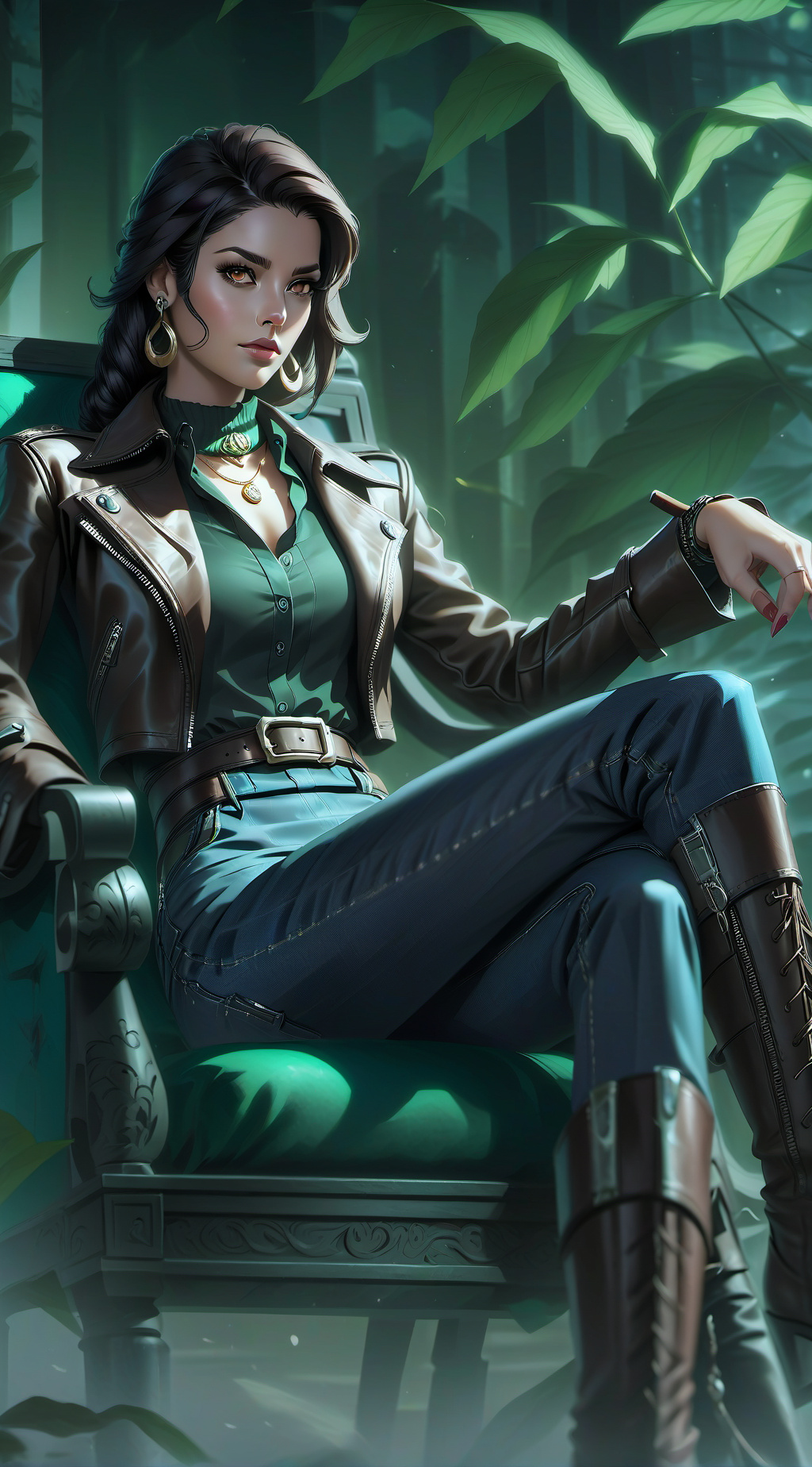 ai character: Queen sharlet  background