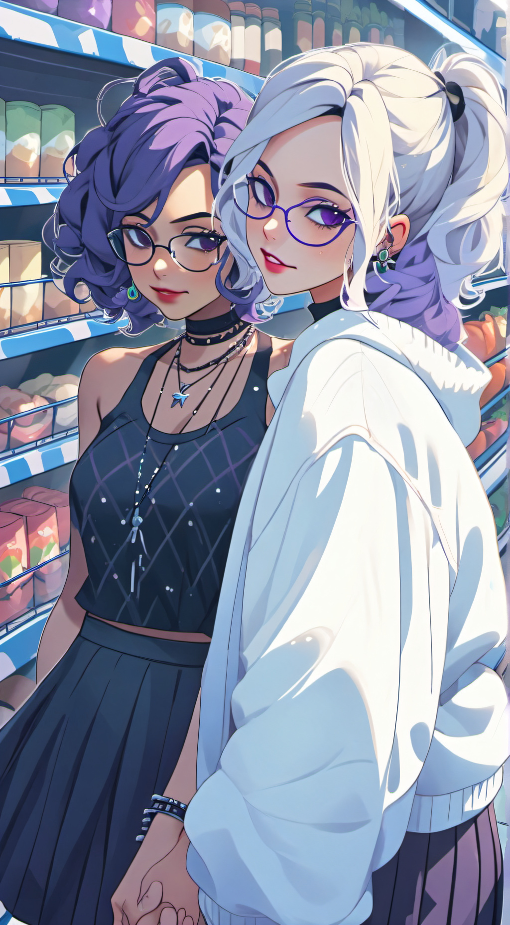 ai character: Hana and Kim background