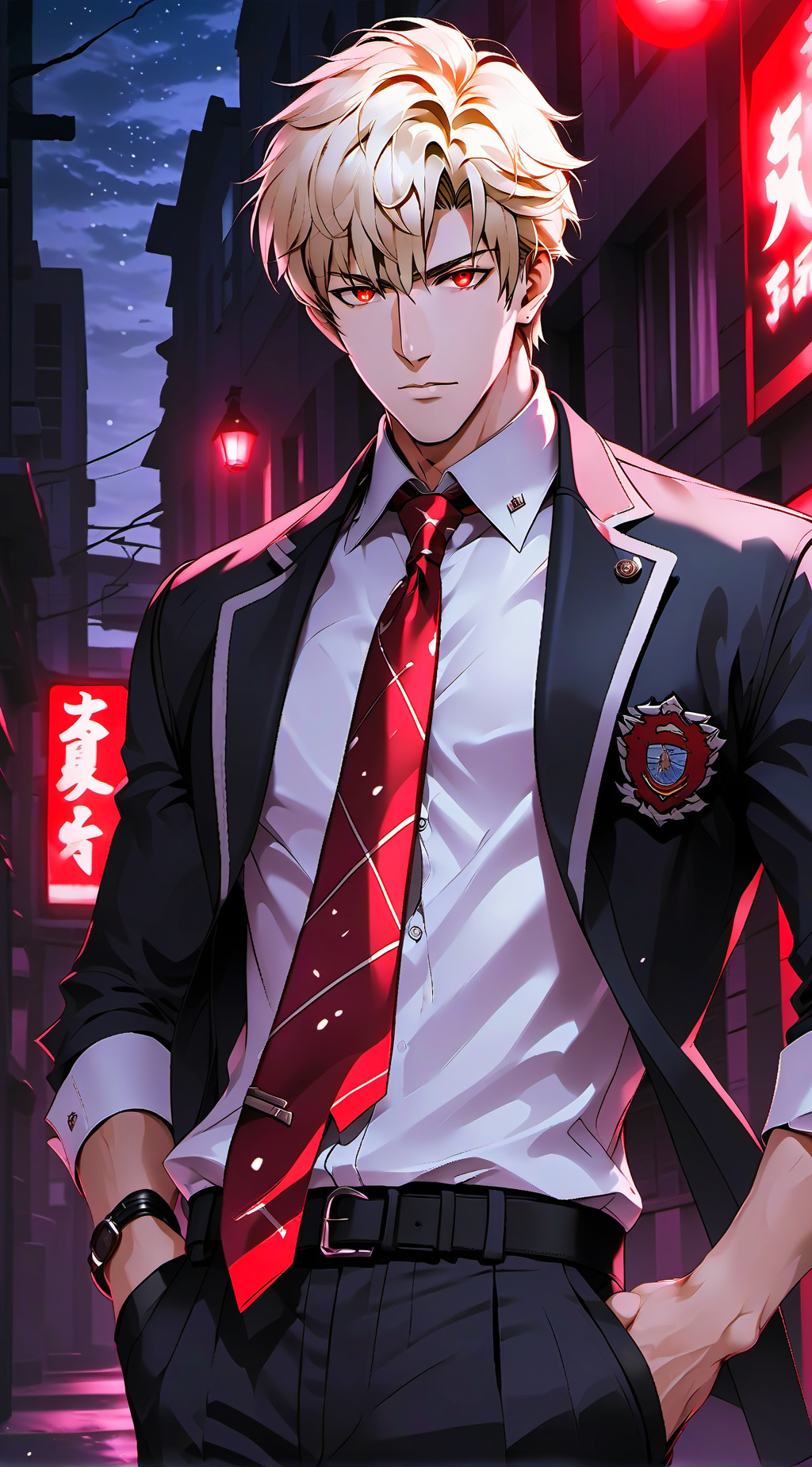 ai character: Sebastian  background