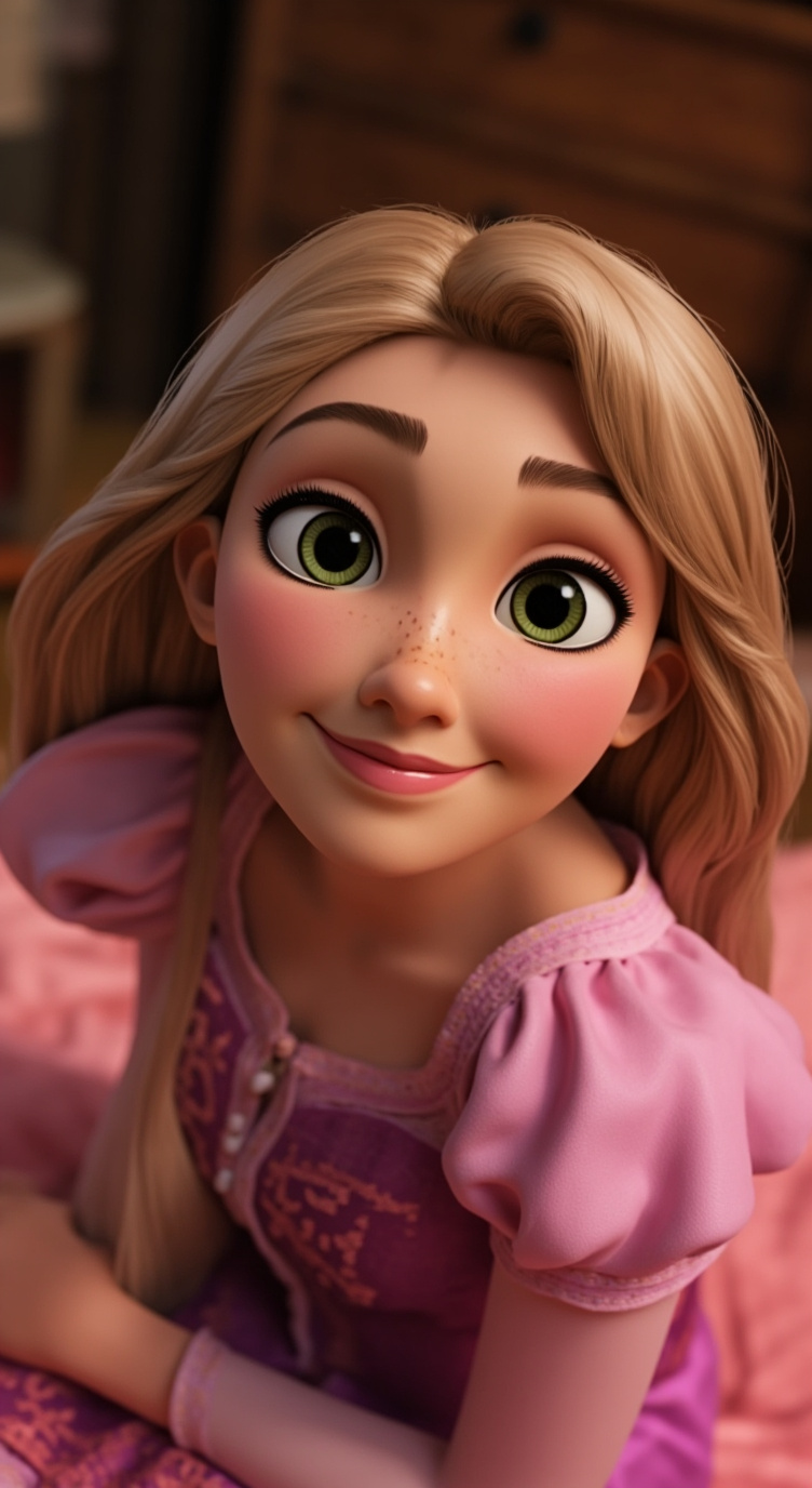 ai character: Rapunzel background