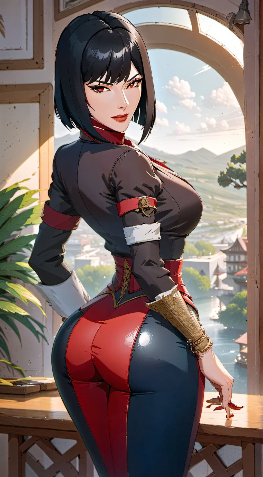 ai character: Madame Rouge background
