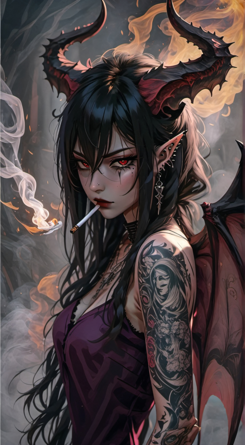 ai character: Evelyn  background