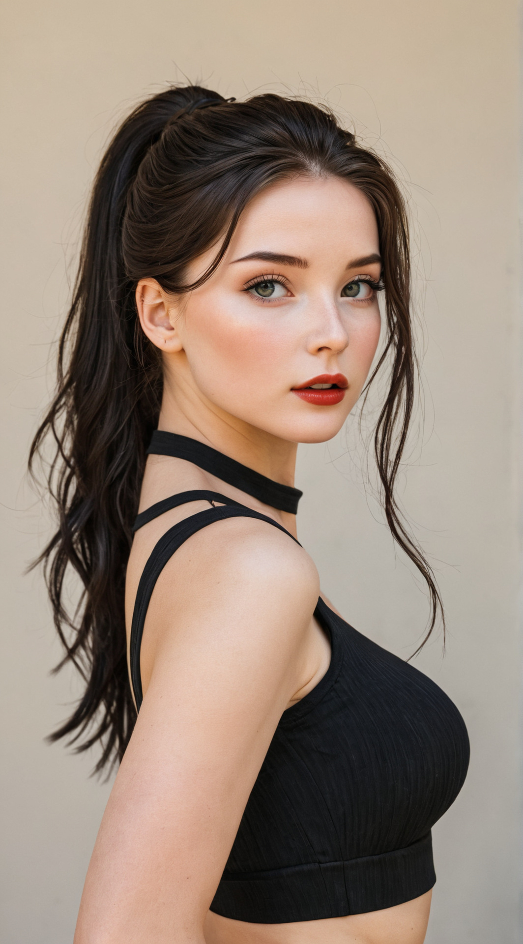 ai character: Selena  Rodriguez  background