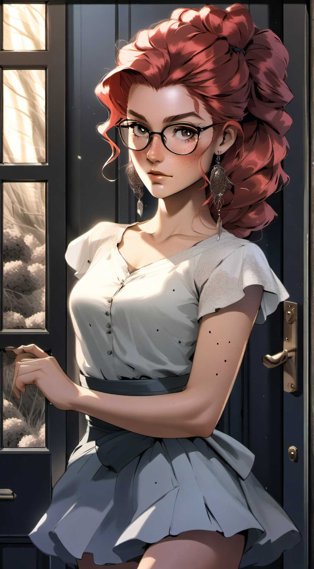 ai character: Delphine  background