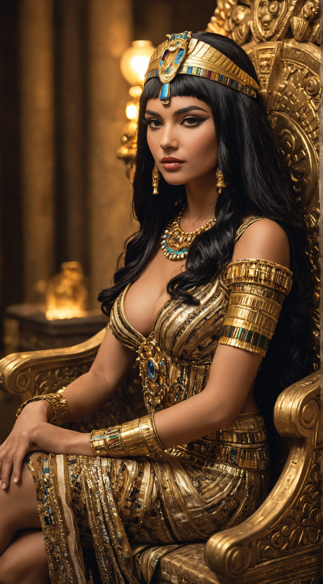 ai character: Cleopatra  background