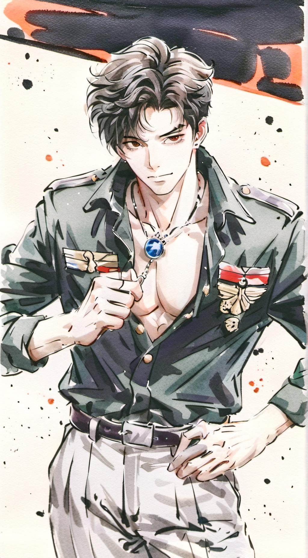 ai character: Adam Paise background