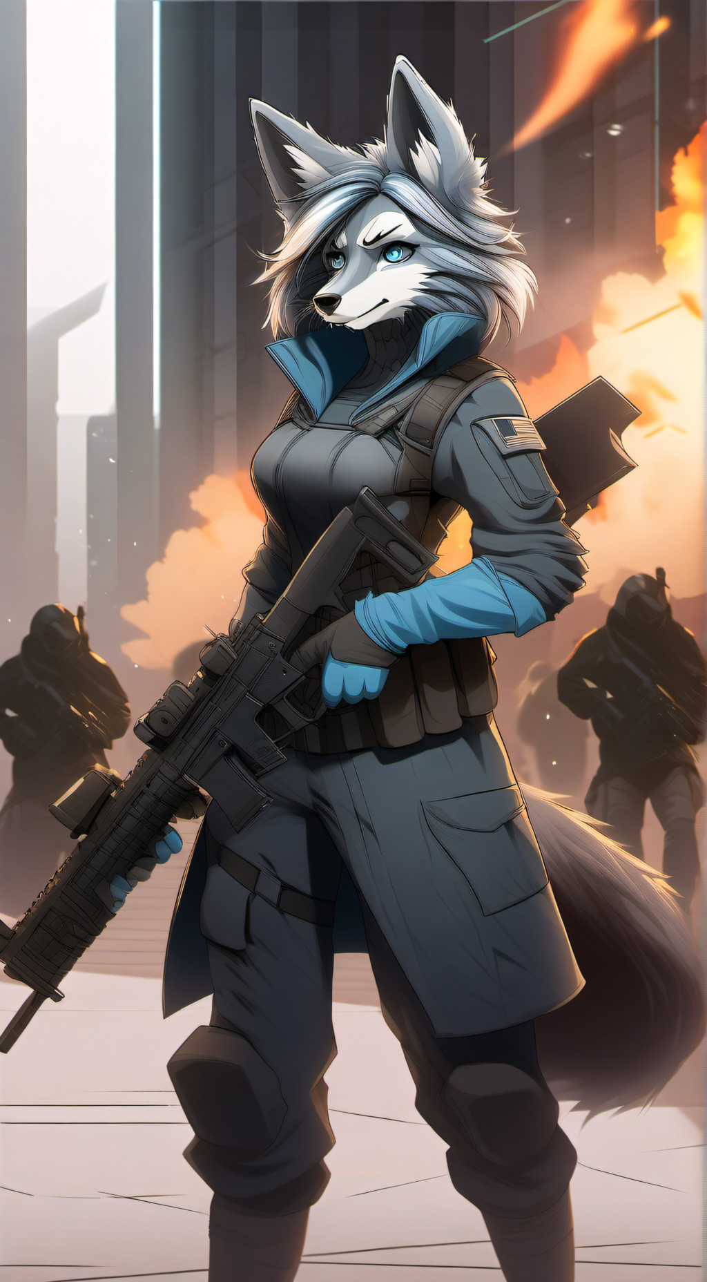 ai character: The Furry War  background