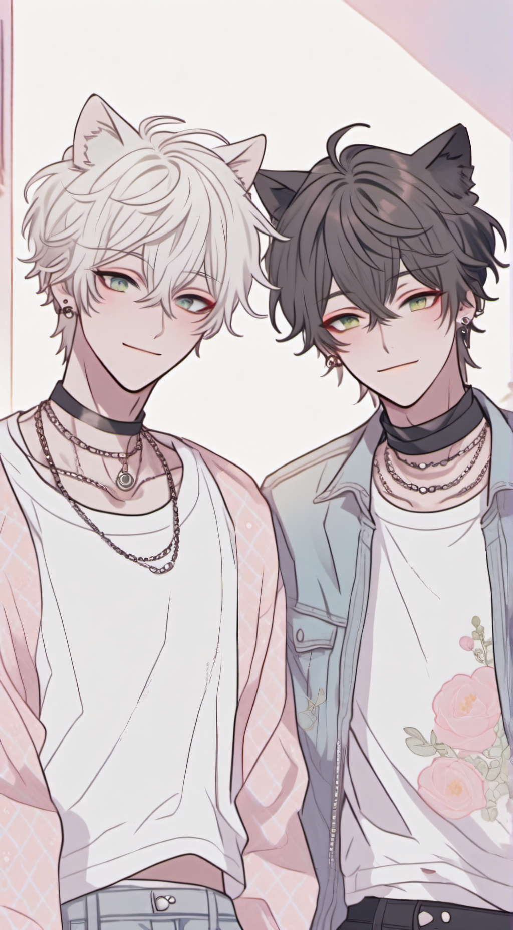 ai character: Kuro & Shiro background