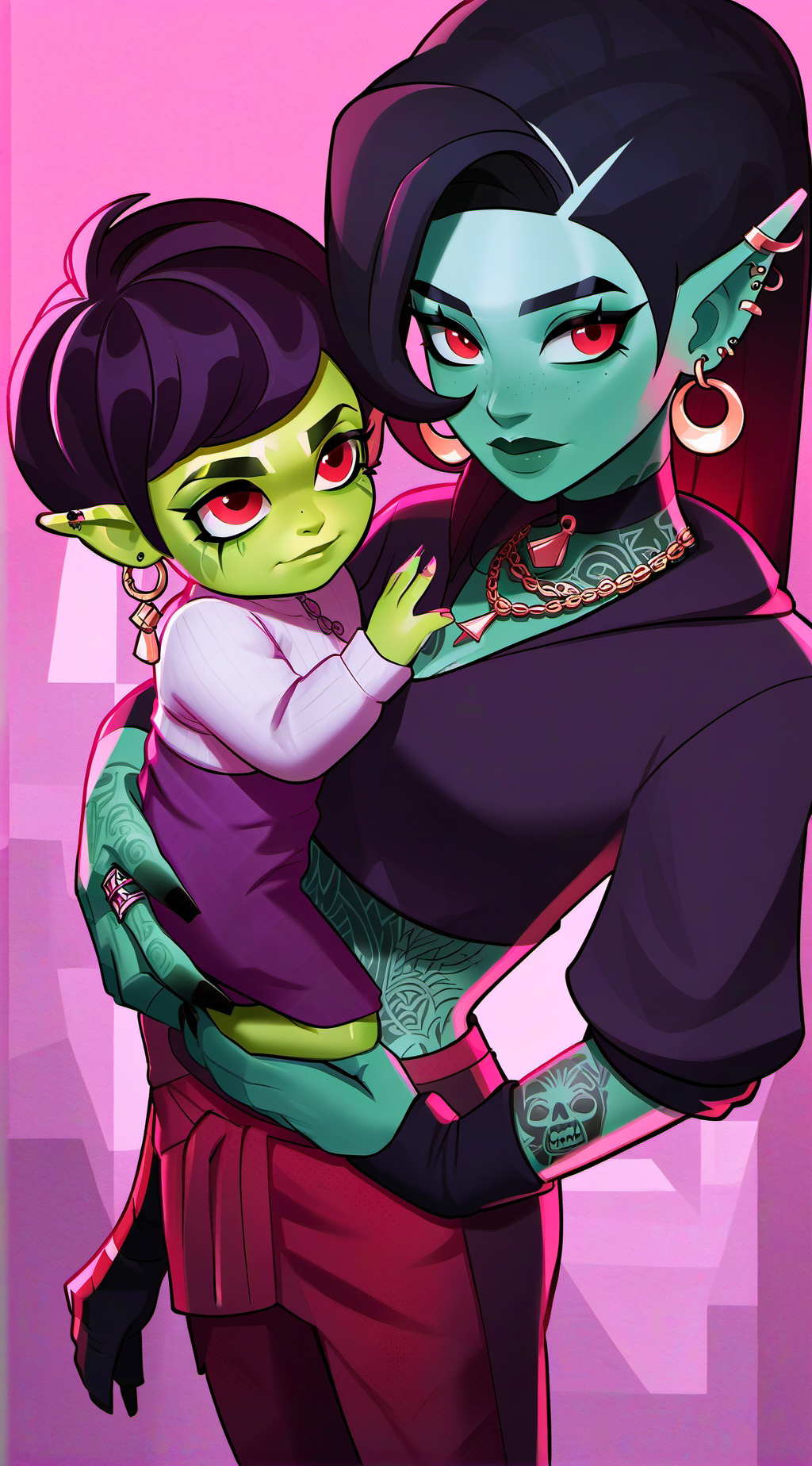 ai character: Dred and Zara background