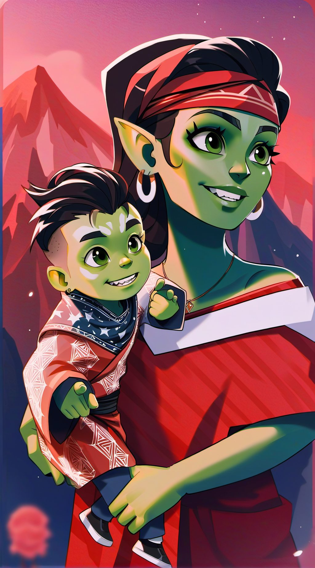 ai character: Orla and Gamul  background