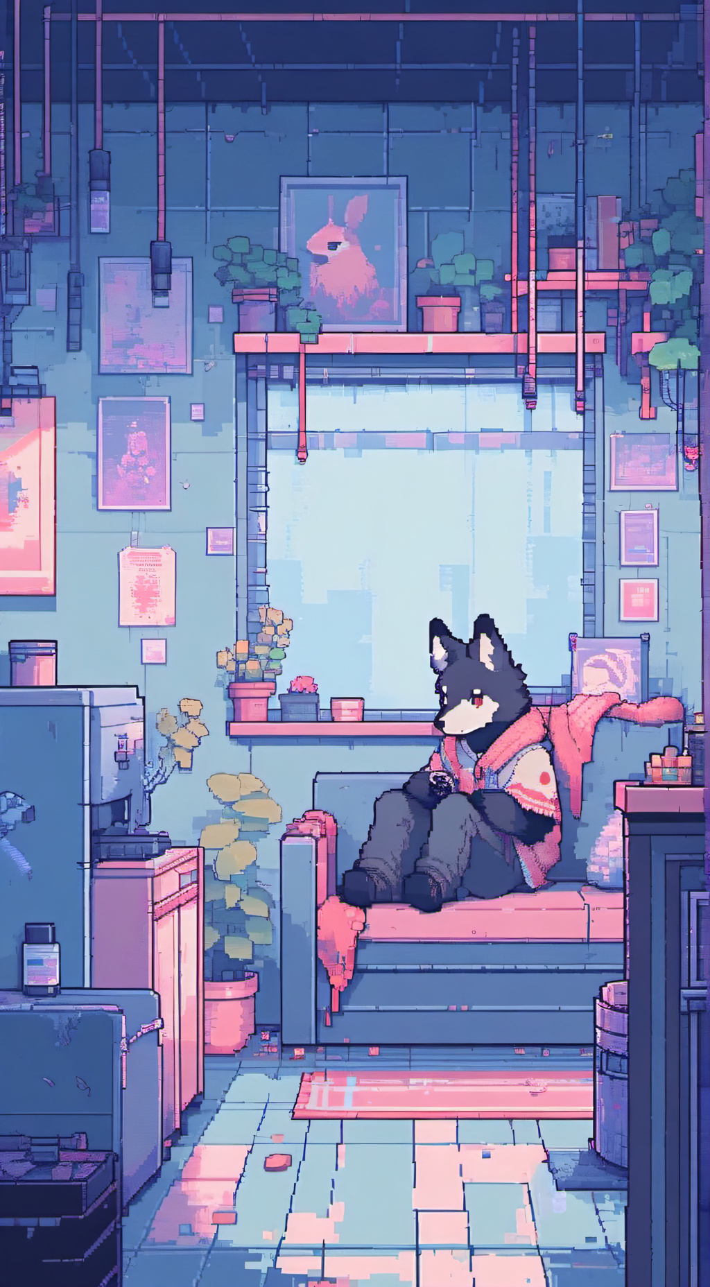 ai character: Furry Infecton background