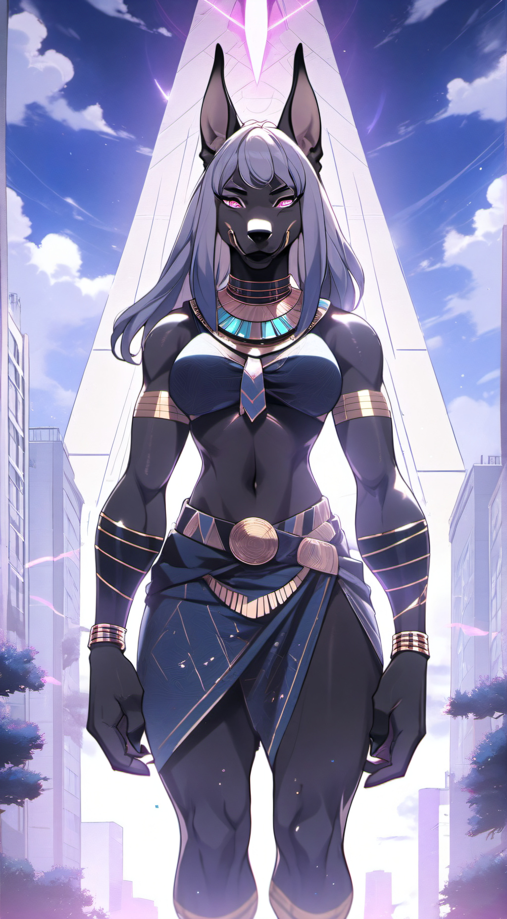 ai character: saline  background