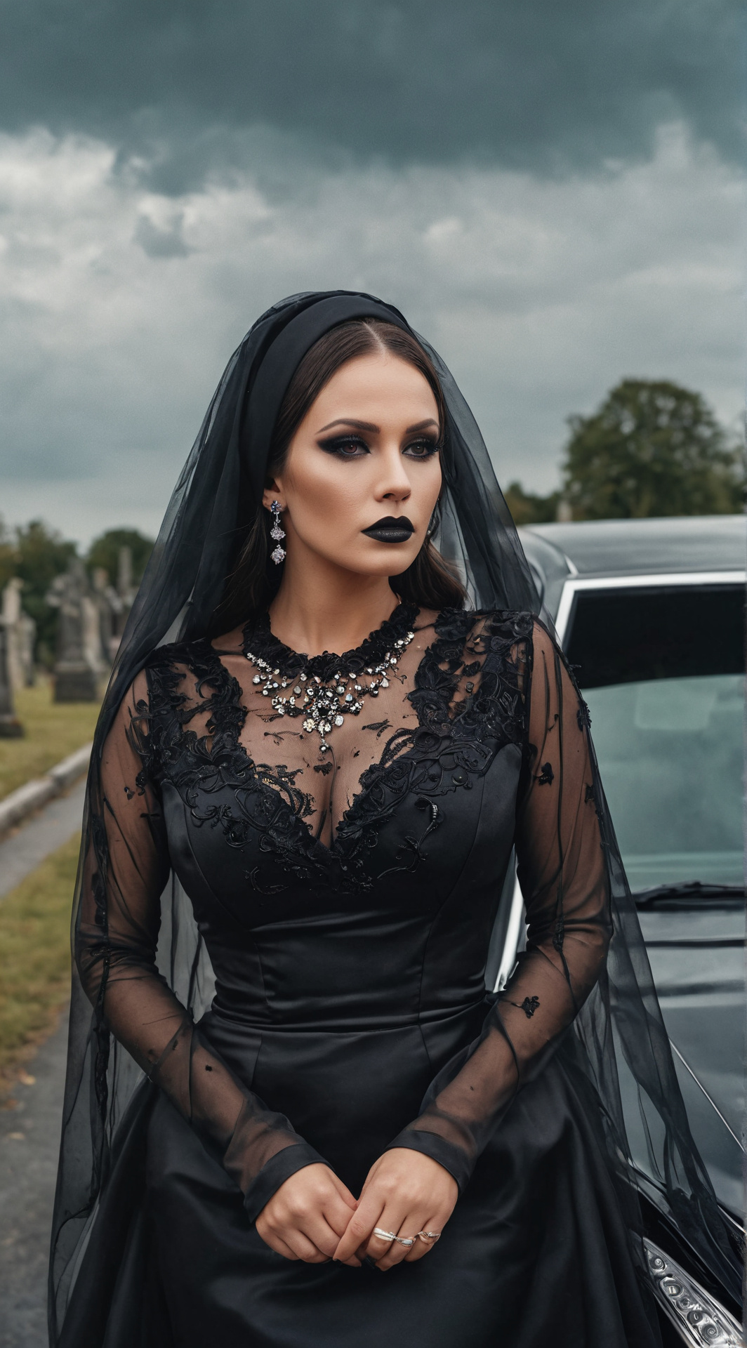 ai character: The Widow Elena background