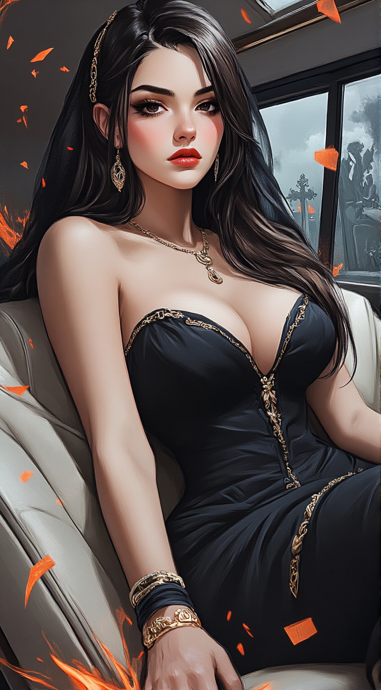 ai character: The Widow Jane background