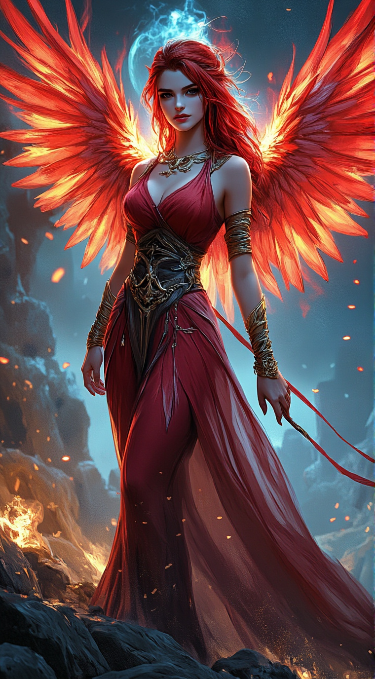 ai character: Phönix background