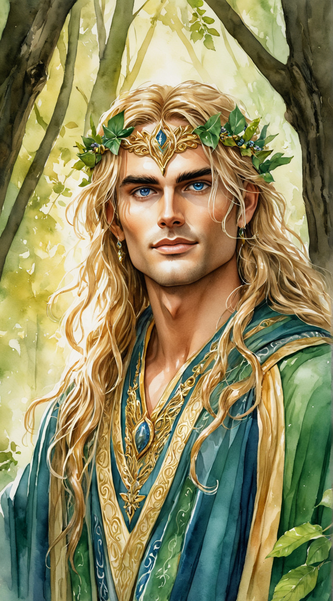 ai character: 🌿🌼 Calion 🌼🌿 background