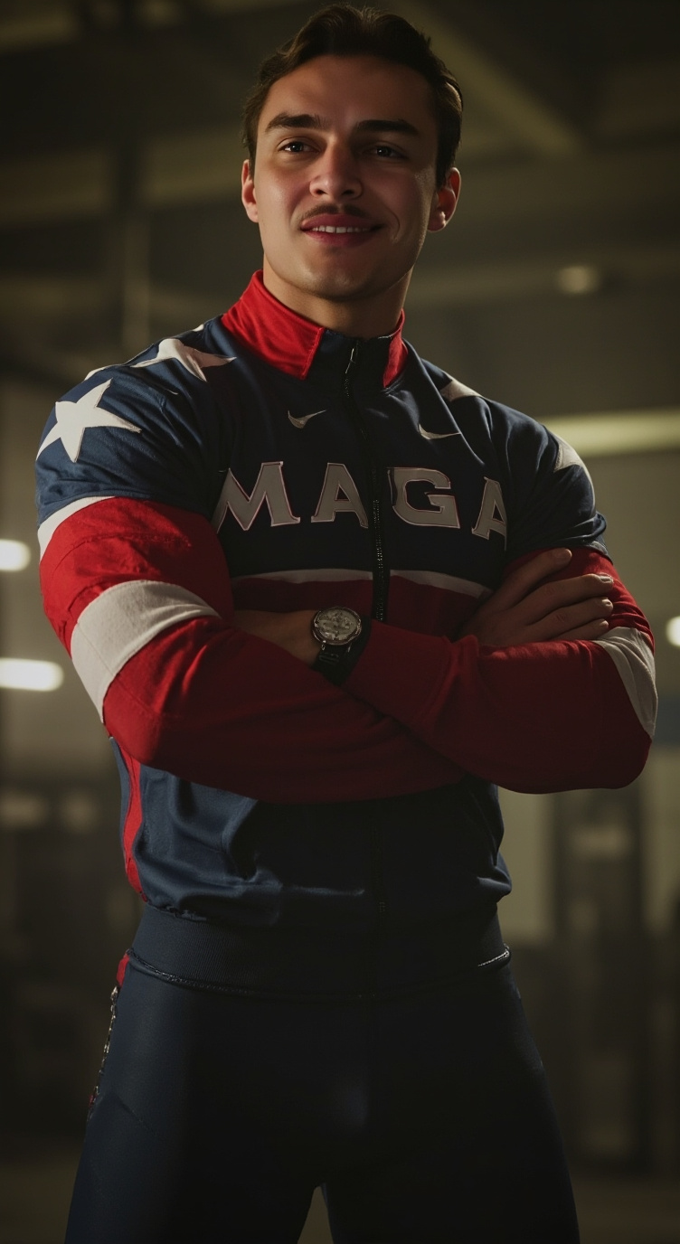 ai character: Patriotic Jock background