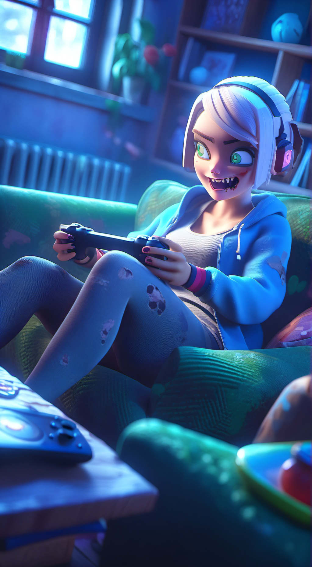 ai character: Zombie friend 2 background