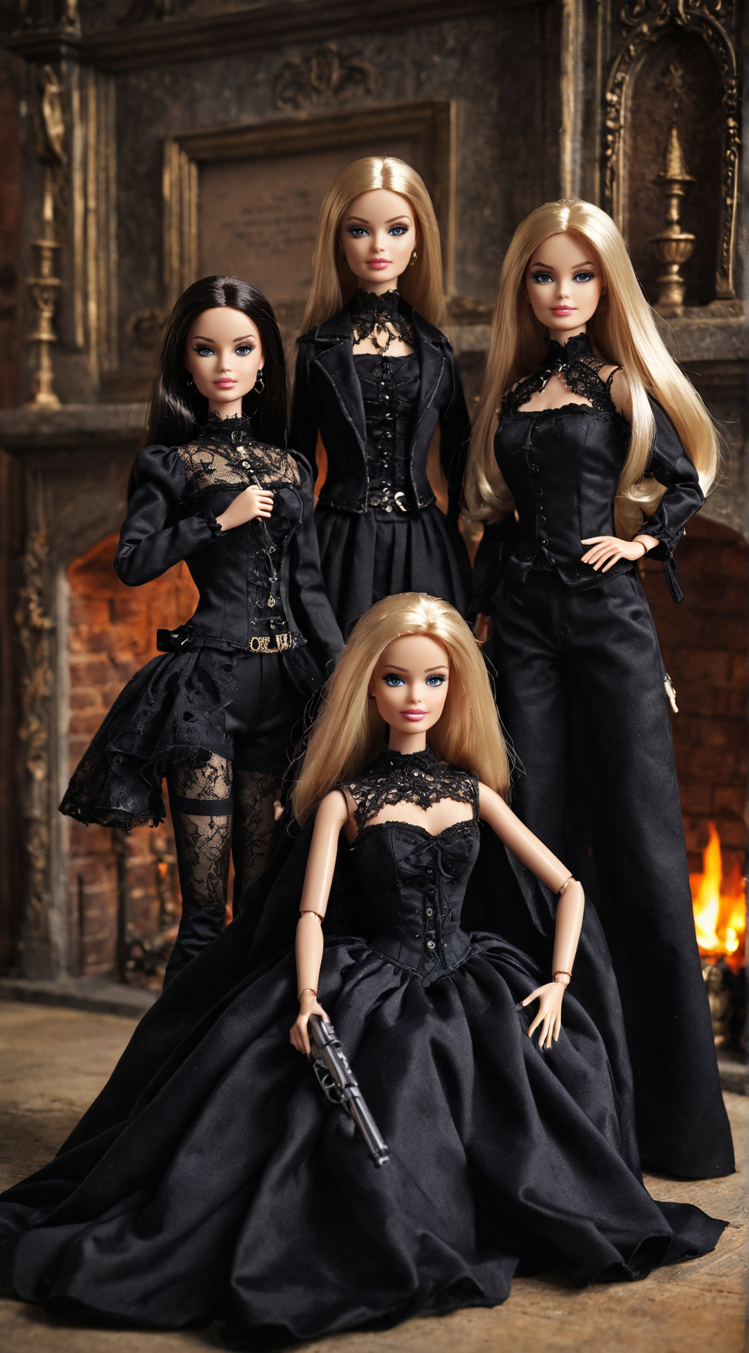 ai character: Barbie Gang background